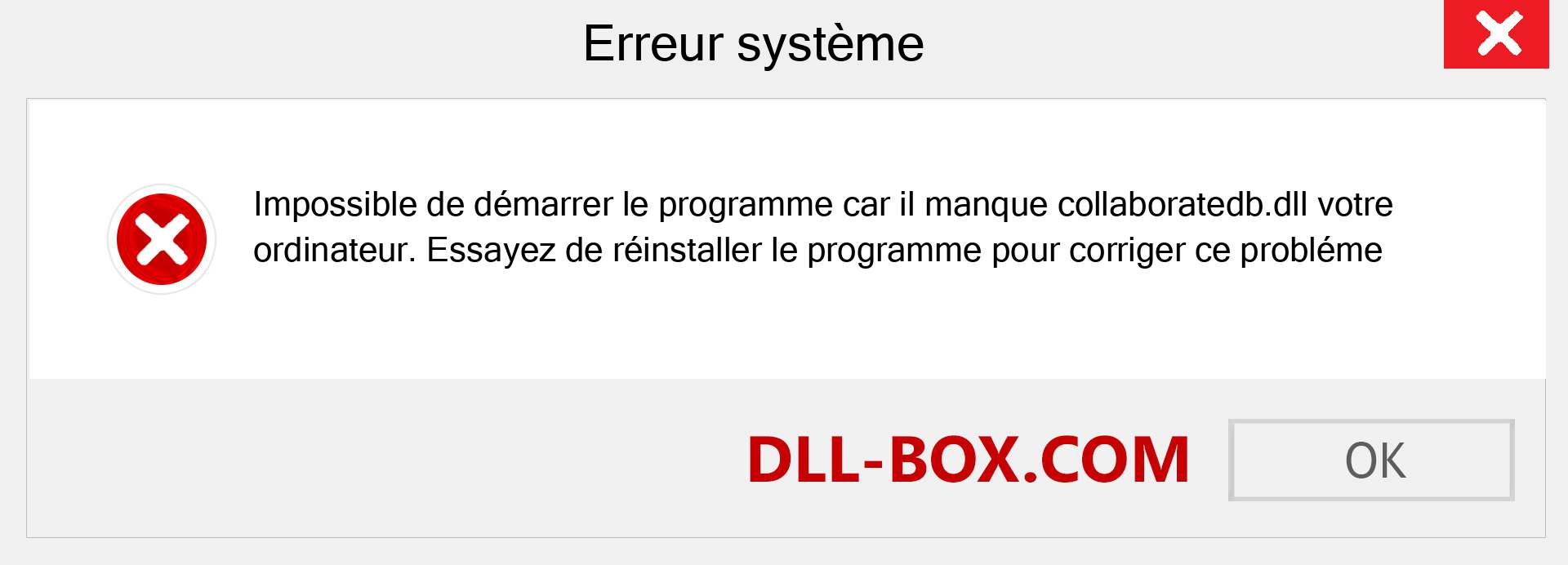 Le fichier collaboratedb.dll est manquant ?. Télécharger pour Windows 7, 8, 10 - Correction de l'erreur manquante collaboratedb dll sur Windows, photos, images